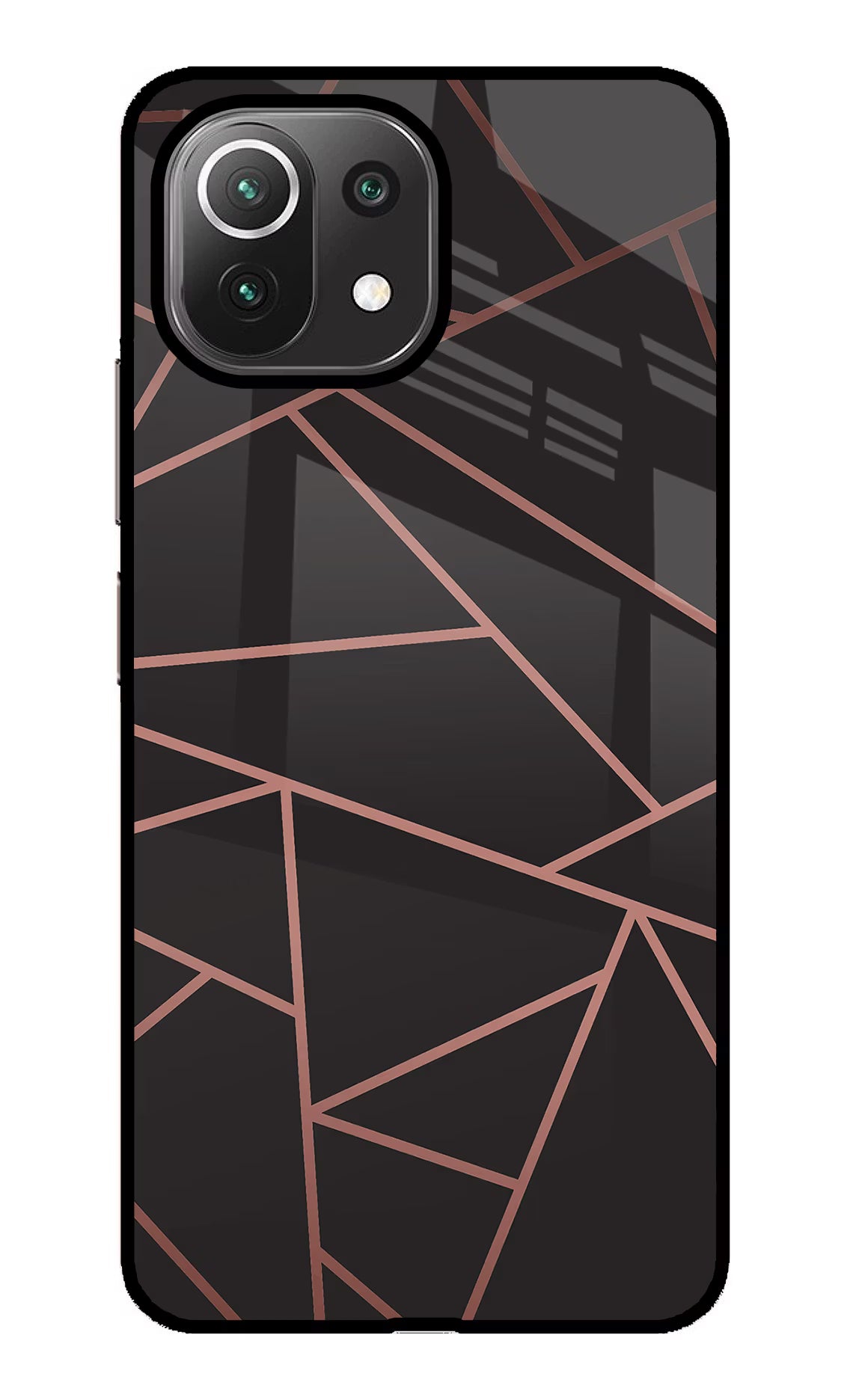 Geometric Pattern Mi 11 Lite Glass Case Back Cover by Casekaro