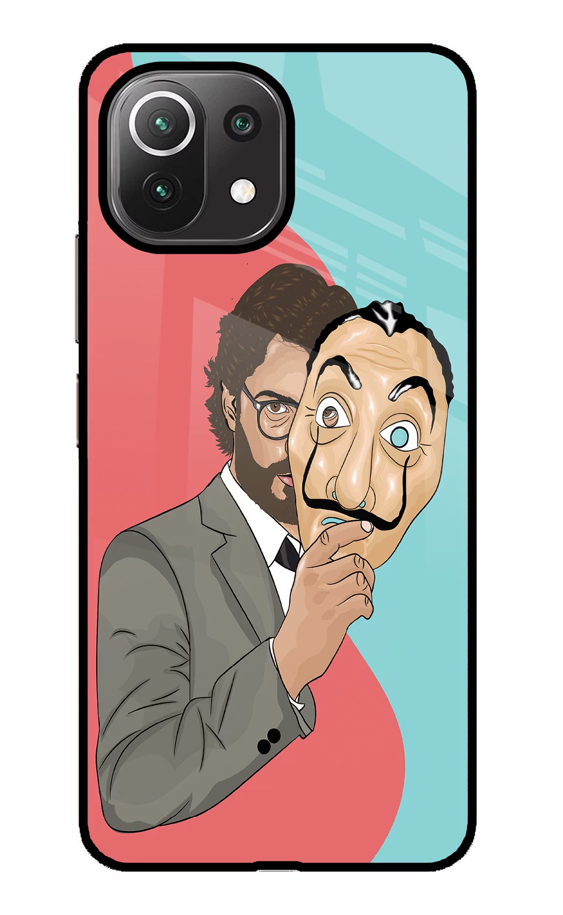 Professor Mi 11 Lite Glass Case Back Cover by Casekaro