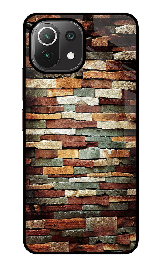 Bricks Pattern Mi 11 Lite Glass Case