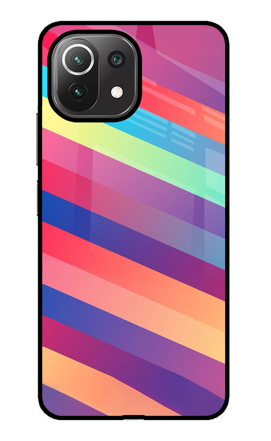 Stripes color Mi 11 Lite Glass Case