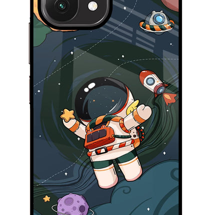 Cartoon Astronaut Mi 11 Lite Glass Case