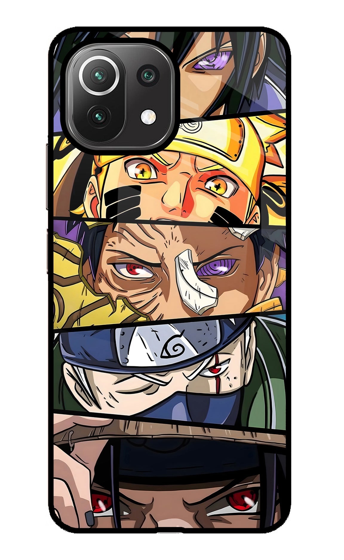 Naruto Character Mi 11 Lite Glass Case