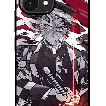 Demon Slayer Mi 11 Lite Glass Case Back Cover by Casekaro