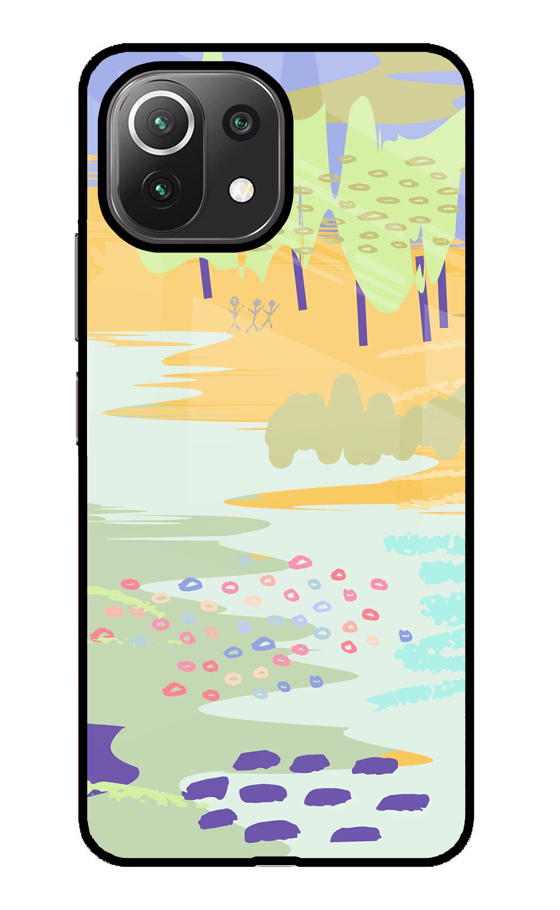 Scenery Mi 11 Lite Glass Case Back Cover by Casekaro