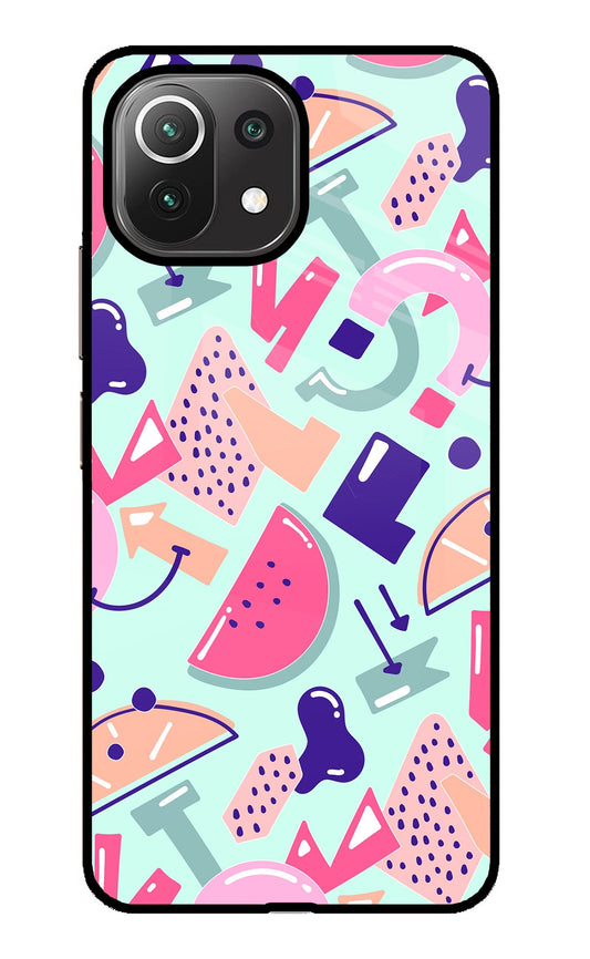 Doodle Pattern Mi 11 Lite Glass Case