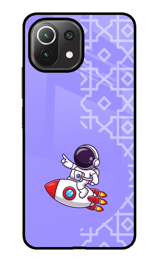 Cute Astronaut Mi 11 Lite Glass Case