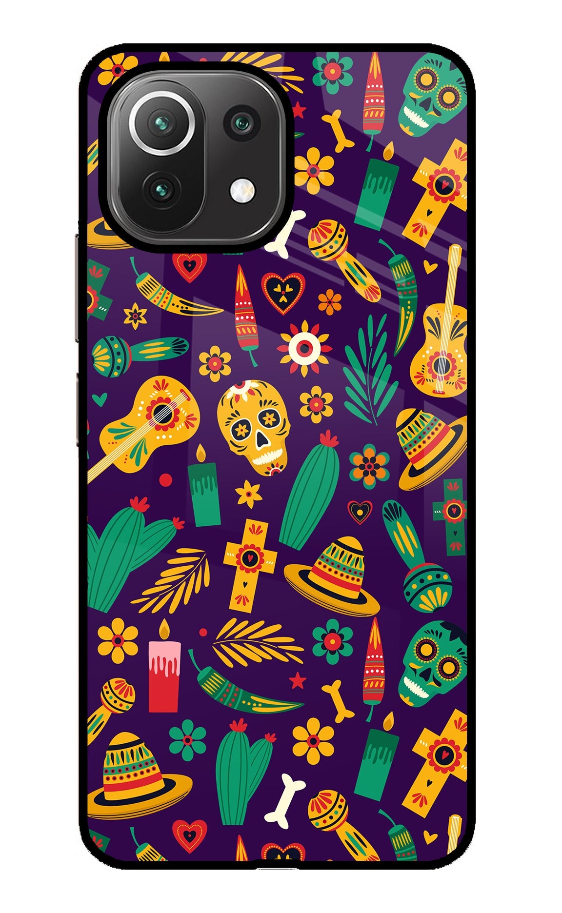 Mexican Artwork Mi 11 Lite Glass Case