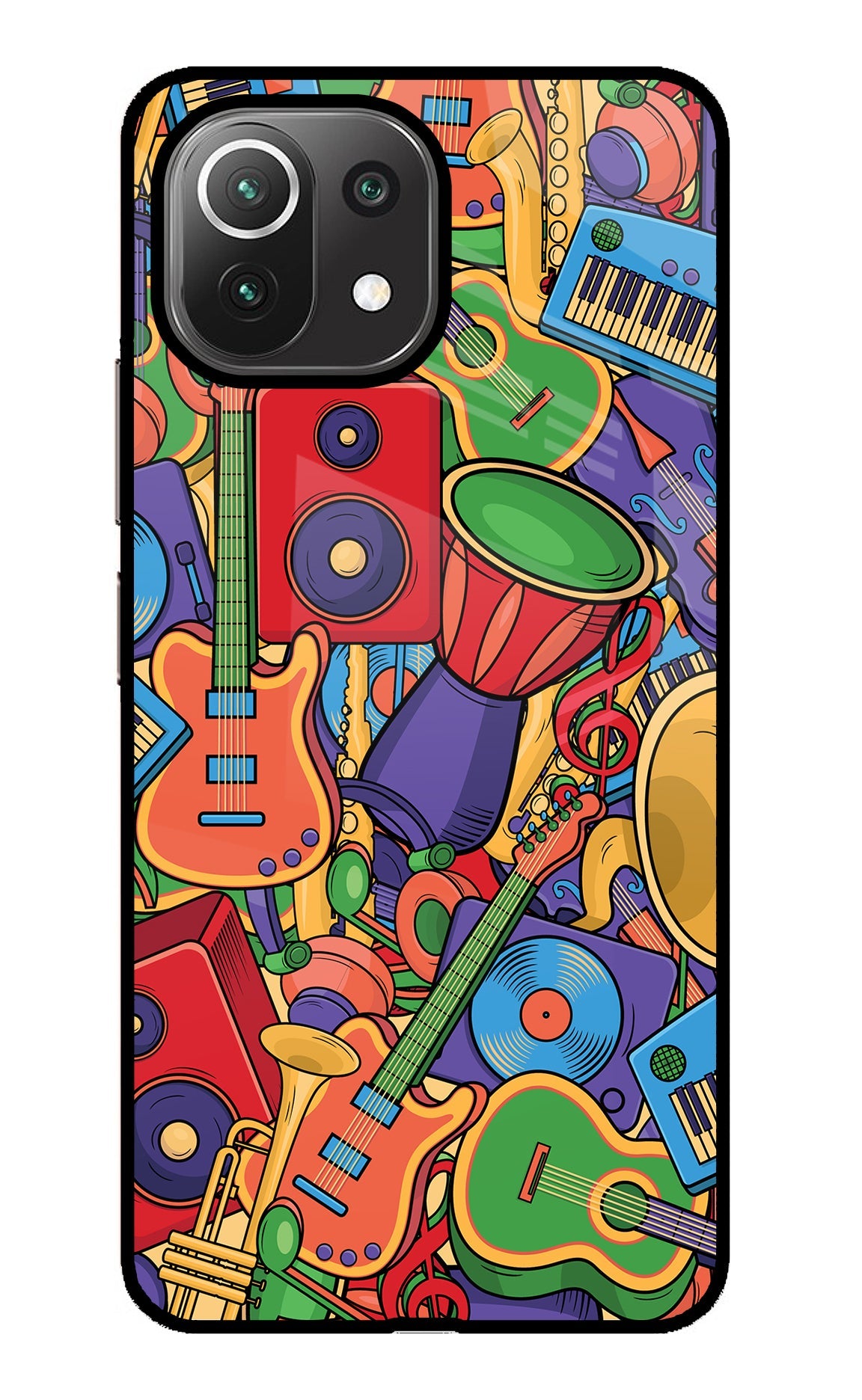 Music Instrument Doodle Mi 11 Lite Back Cover