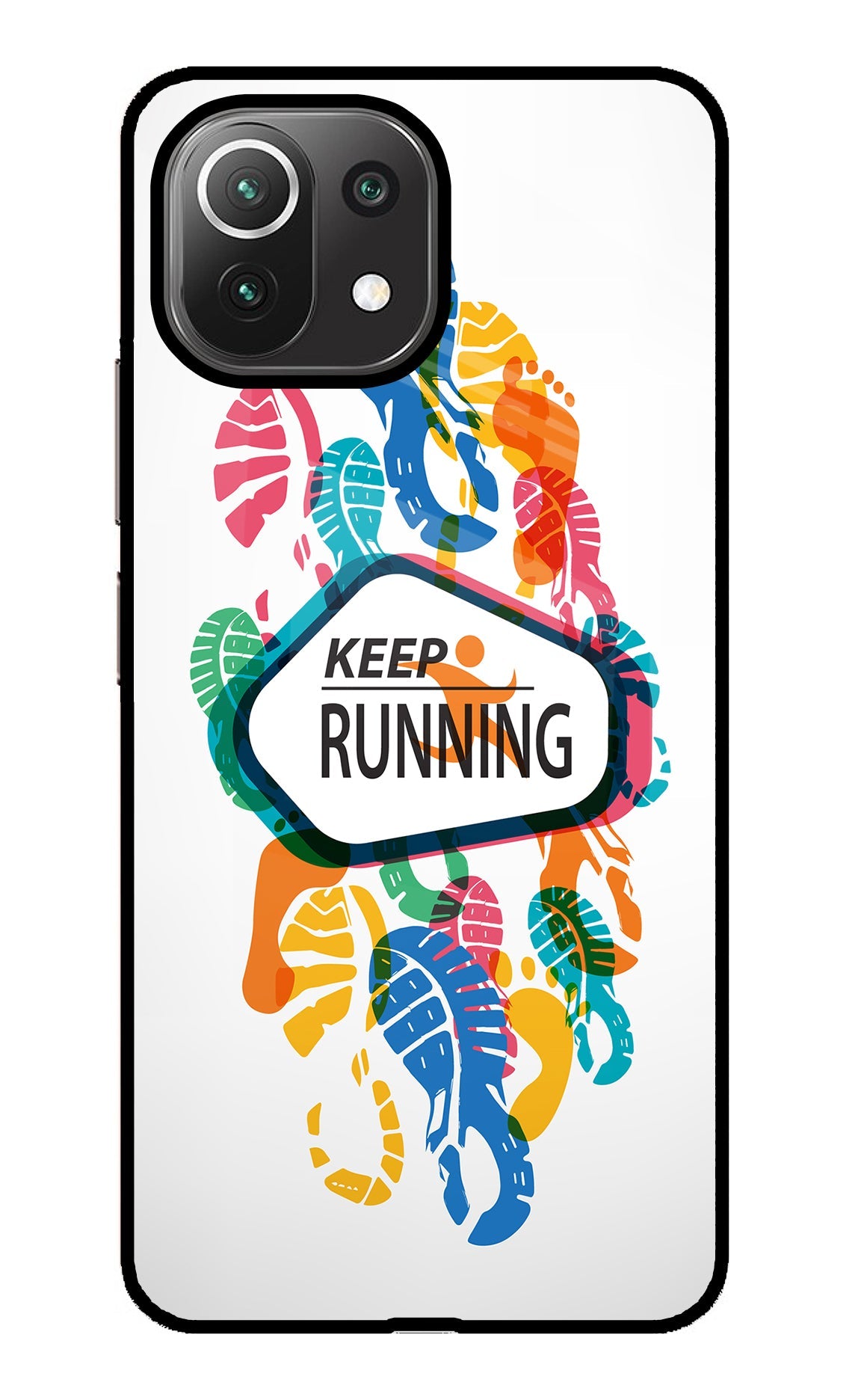 Keep Running Mi 11 Lite Glass Case