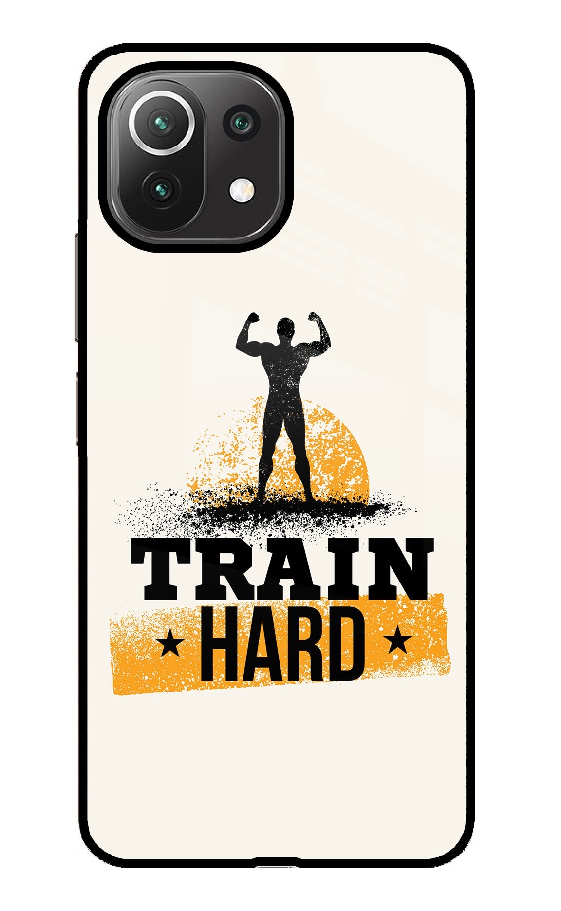 Train Hard Mi 11 Lite Glass Case