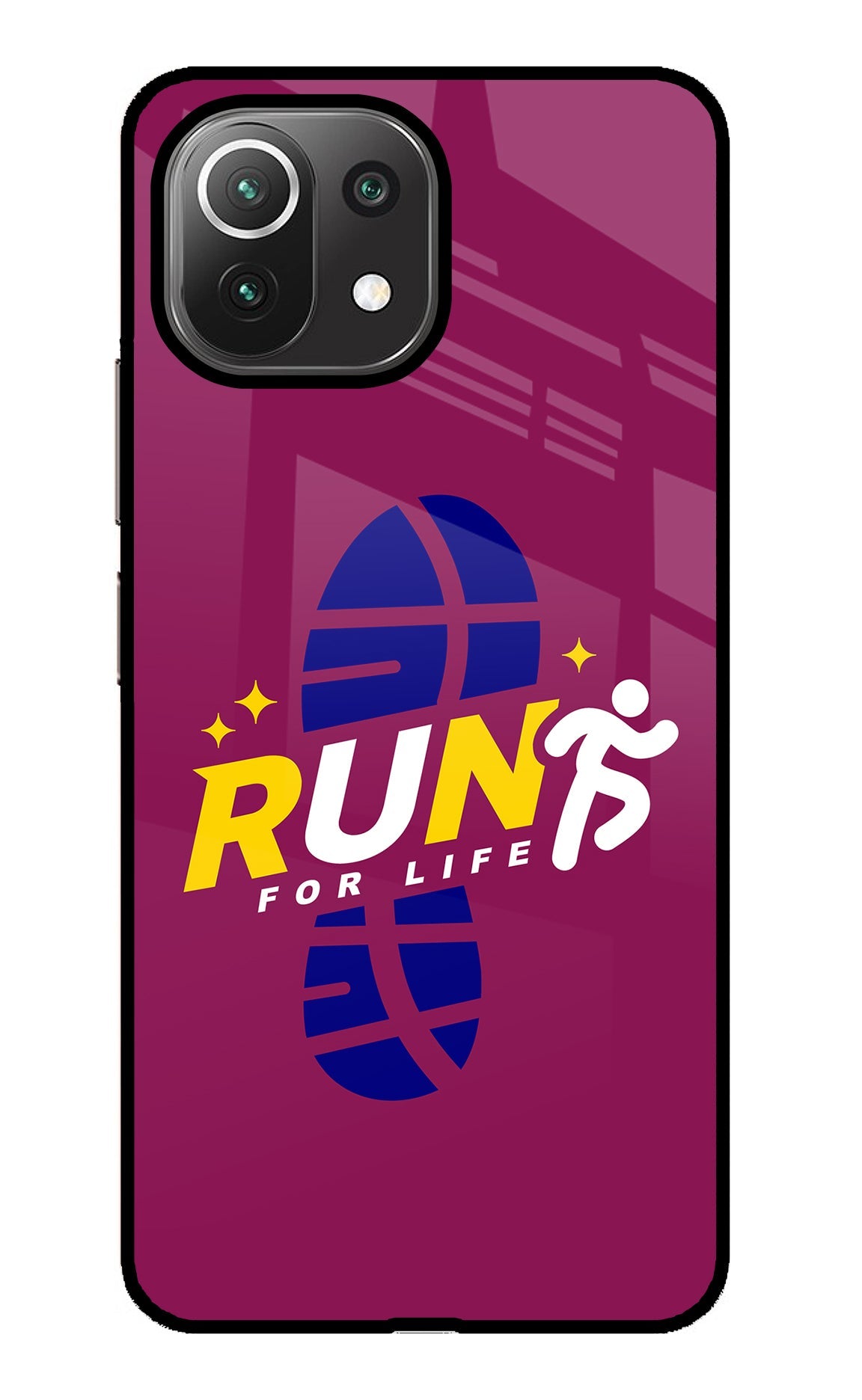 Run for Life Mi 11 Lite Glass Case