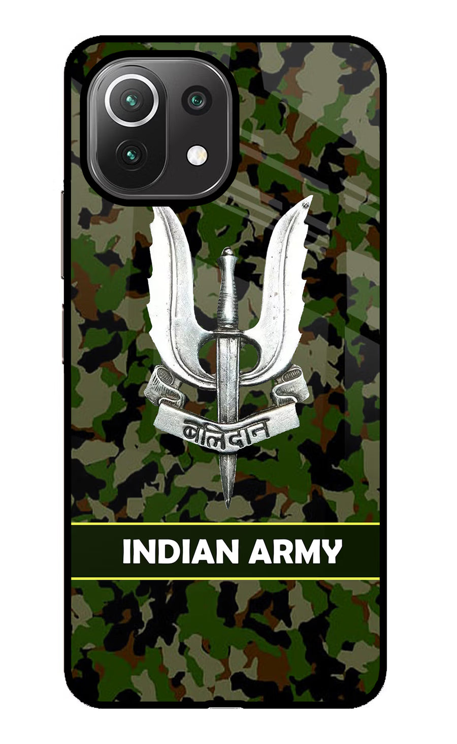 Balidan Indian Logo Mi 11 Lite Back Cover, Glass case