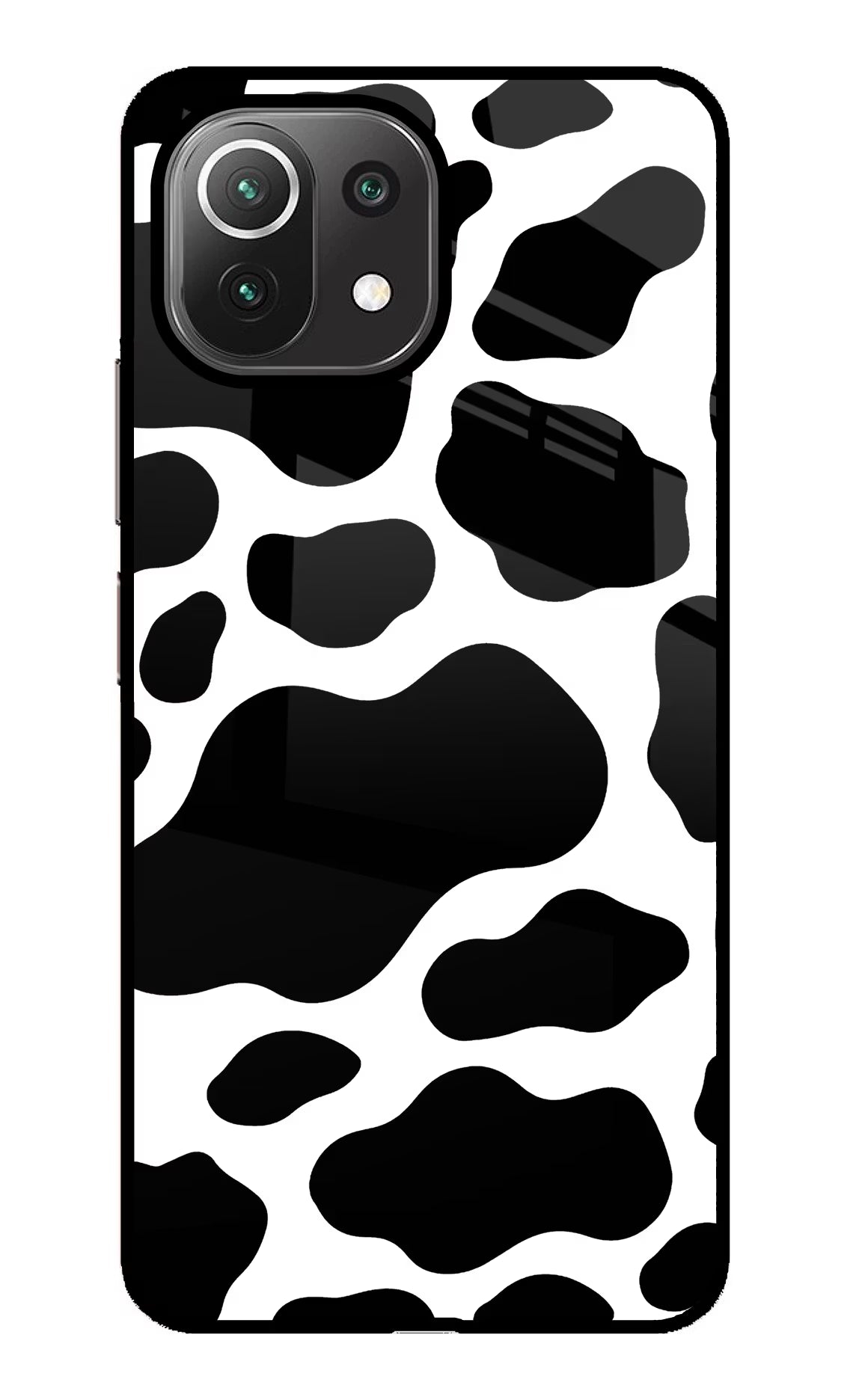 Cow Spots Mi 11 Lite Glass Case Back Cover by Casekaro