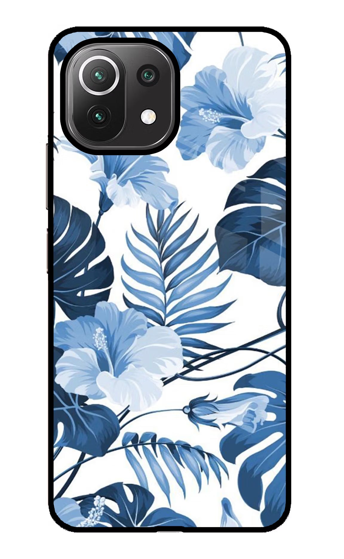 Fabric Art Mi 11 Lite Glass Case Back Cover by Casekaro
