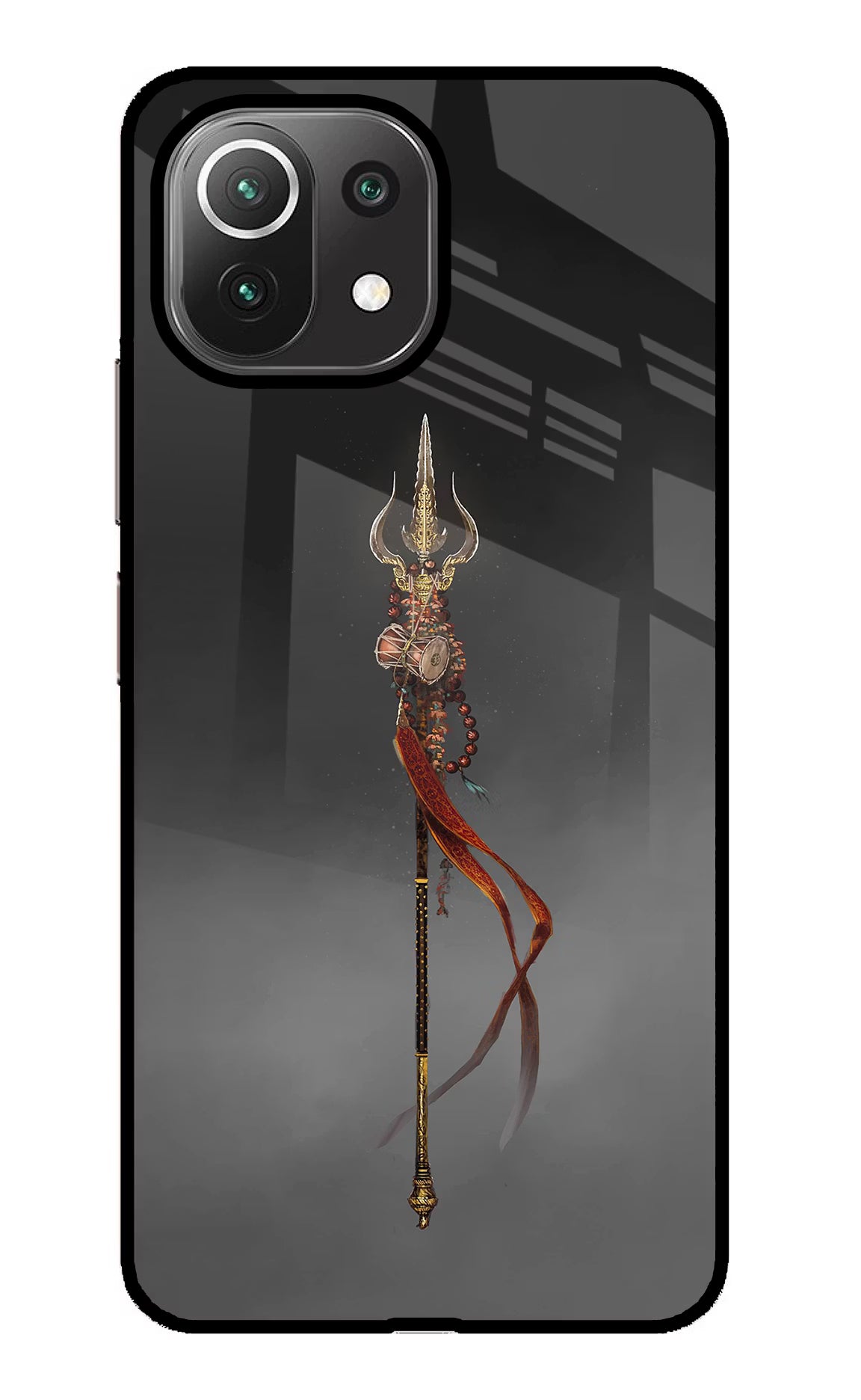 Shiv Trishul Mi 11 Lite Glass Case Back Cover by Casekaro