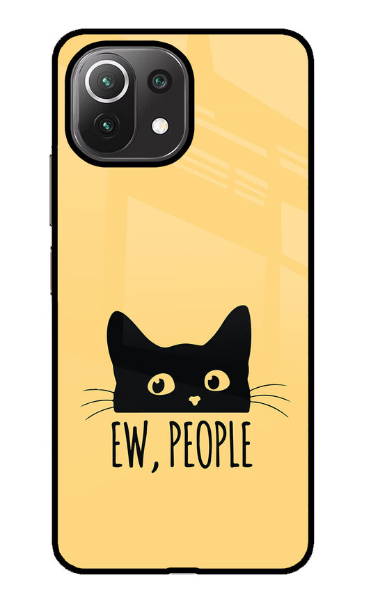 Ew People Catitude Mi 11 Lite Glass Case