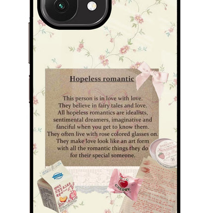 Hopeless Romantic Mi 11 Lite Glass Case Back Cover by Casekaro