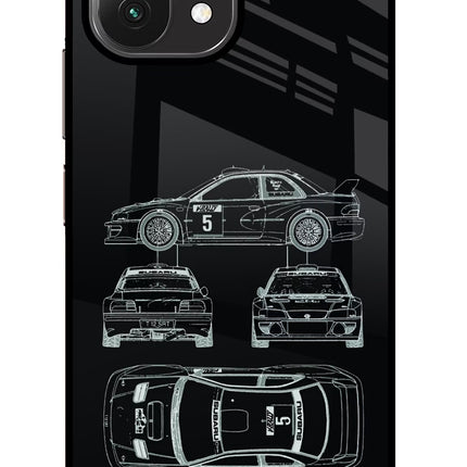 WRC'99 Mi 11 Lite Glass Case Back Cover by Casekaro