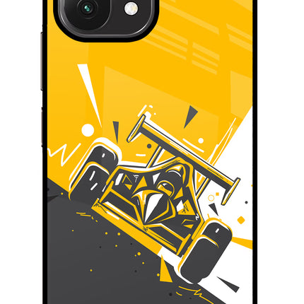 Track King Mi 11 Lite Glass Case Back Cover by Casekaro