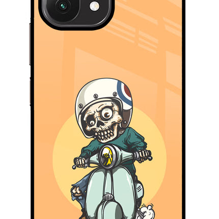 Undead Biker Mi 11 Lite Glass Case Back Cover by Casekaro