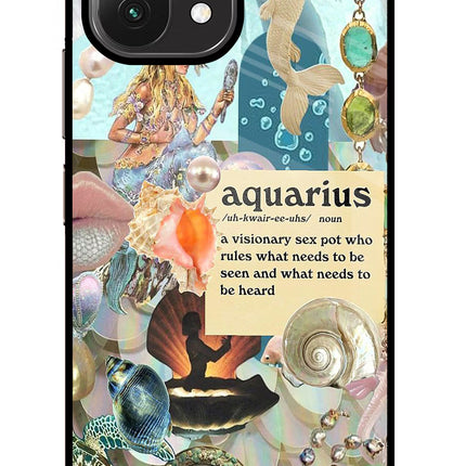 Aquarius Zodiac Mi 11 Lite Glass Case