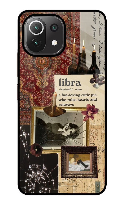 Libra Zodiac Mi 11 Lite Glass Case