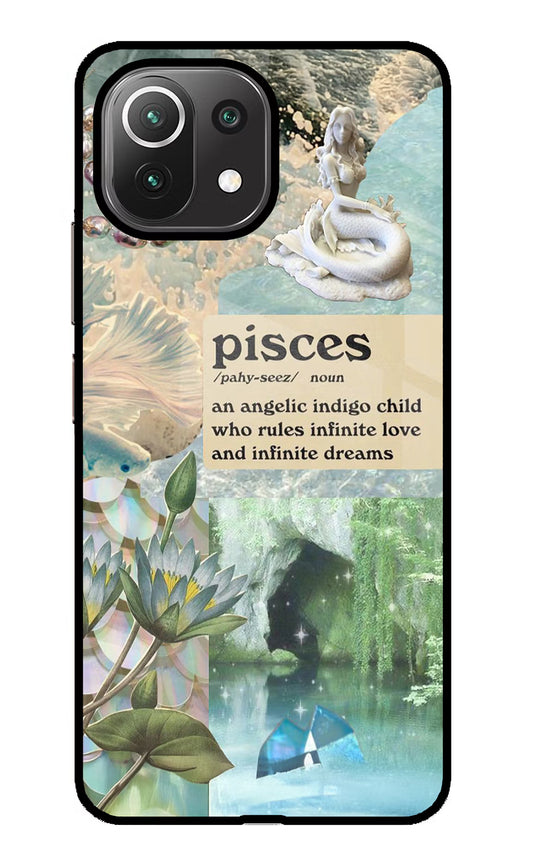 Pisces Zodiac Mi 11 Lite Glass Case