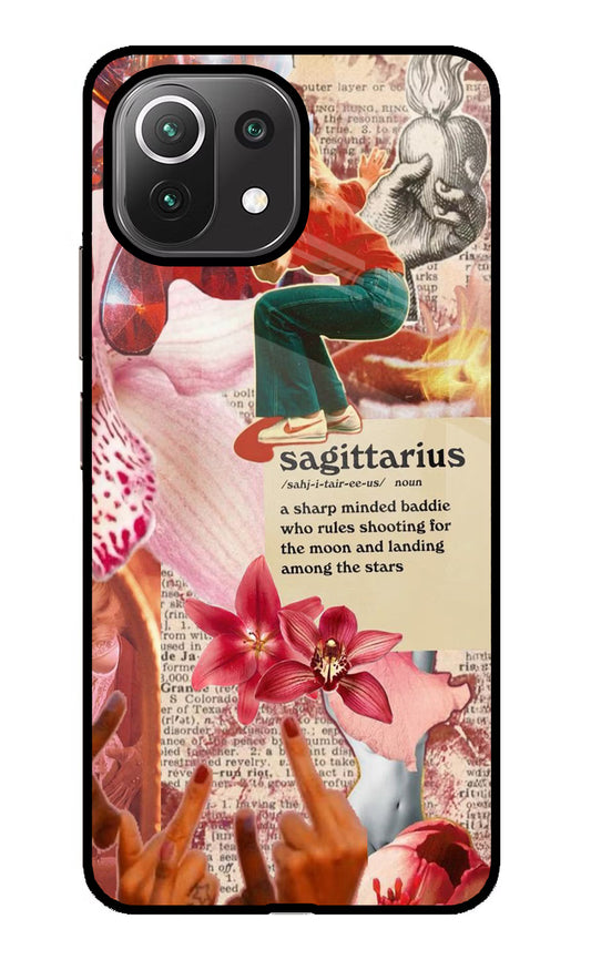 Sagittarius Zodiac Mi 11 Lite Glass Case