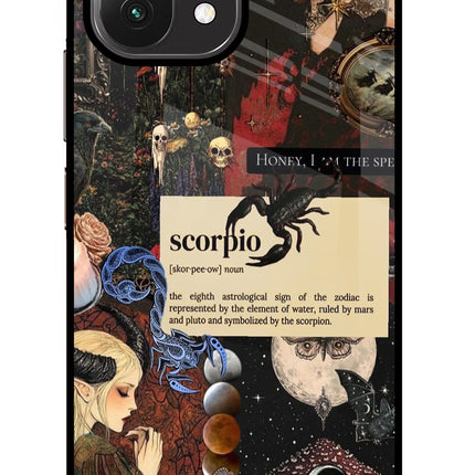 Scorpio Zodiac Mi 11 Lite Glass Case Back Cover by Casekaro