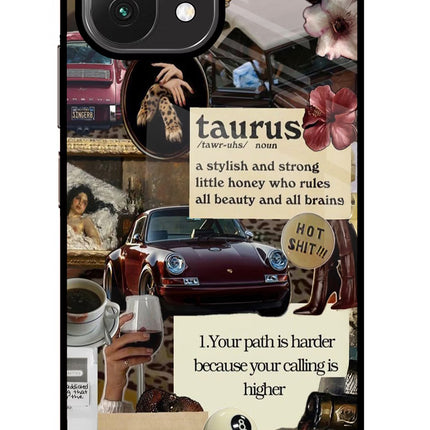 Taurus Zodiac Mi 11 Lite Glass Case Back Cover by Casekaro