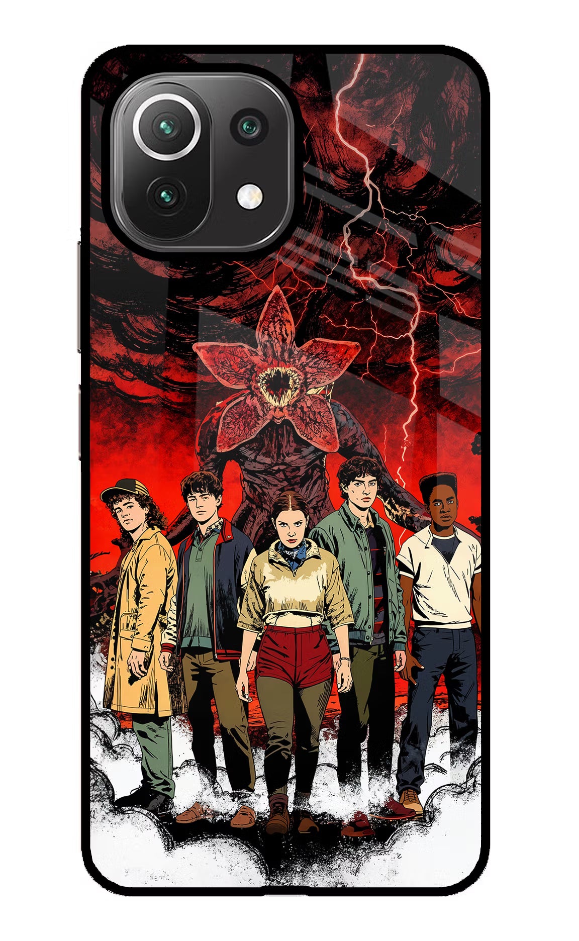 Ordinary Things Characters Mi 11 Lite Glass Case Back Cover by Casekaro
