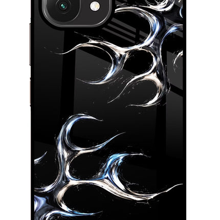 Chrome Tribal Mi 11 Lite Glass Case Back Cover by Casekaro