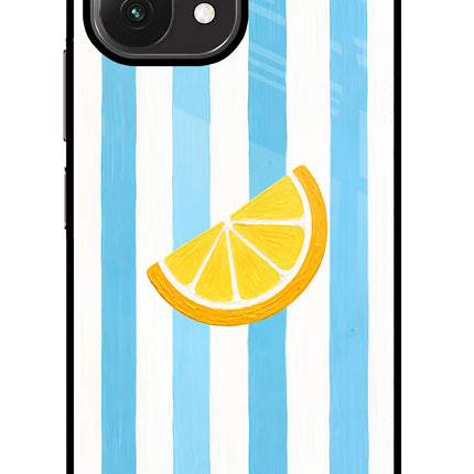 Summer Lemon Mi 11 Lite Glass Case Back Cover by Casekaro