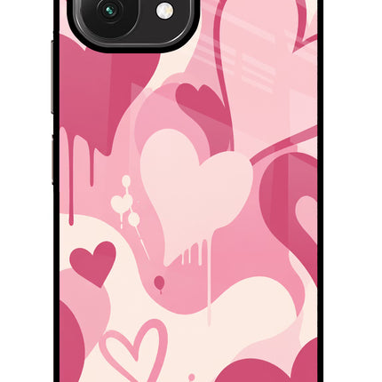 Hearty case Mi 11 Lite Glass Case Back Cover by Casekaro