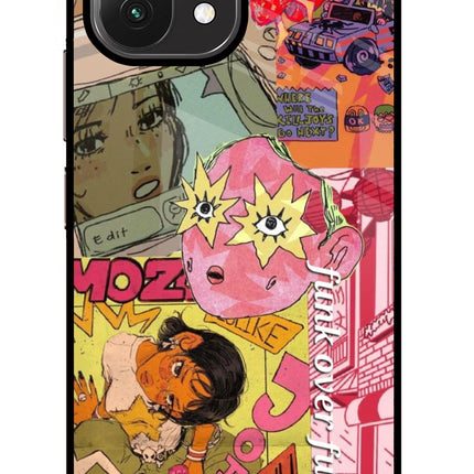 Funkover Mi 11 Lite Glass Case Back Cover by Casekaro