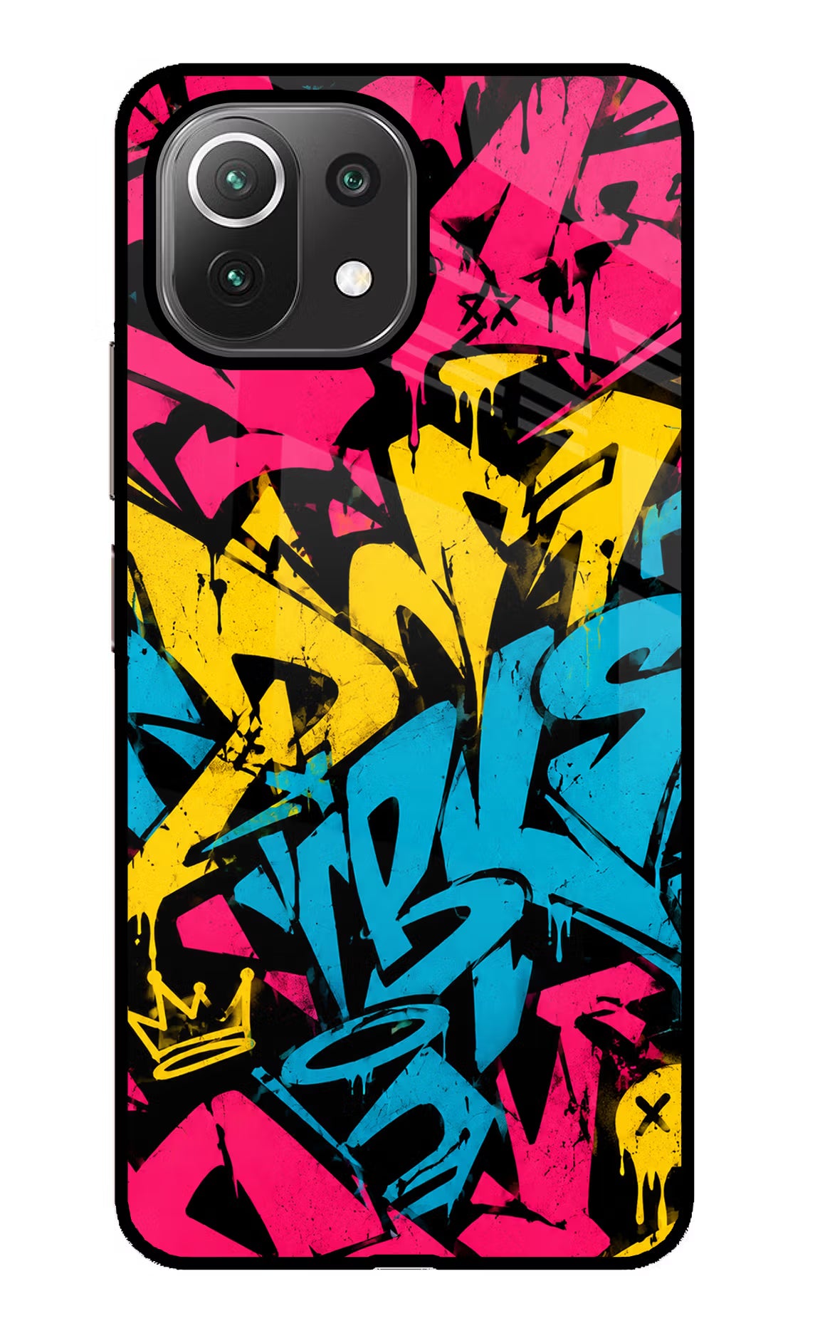 Graffiti Vibe Mi 11 Lite Glass Case