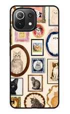 Mirror Cats Mi 11 Lite Glass Case