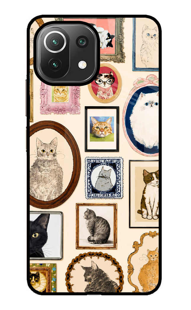 Mirror Cats Mi 11 Lite Glass Case