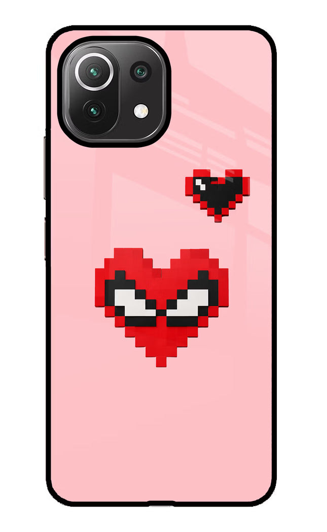 Gwen Heart Mi 11 Lite Glass Case