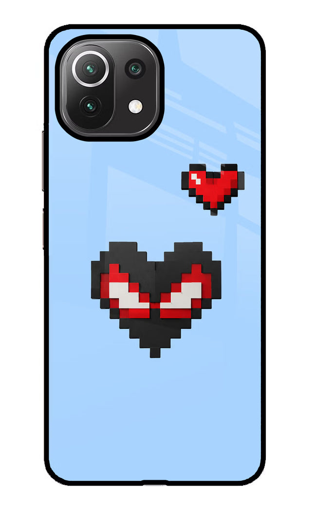 Peter Heart Mi 11 Lite Glass Case