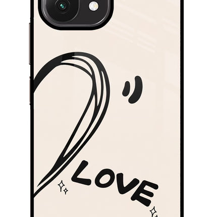 Soul Line Mi 11 Lite Glass Case Back Cover by Casekaro