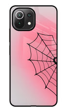 Pink Web Mi 11 Lite Glass Case