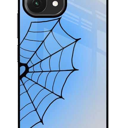 Blue Web Mi 11 Lite Glass Case