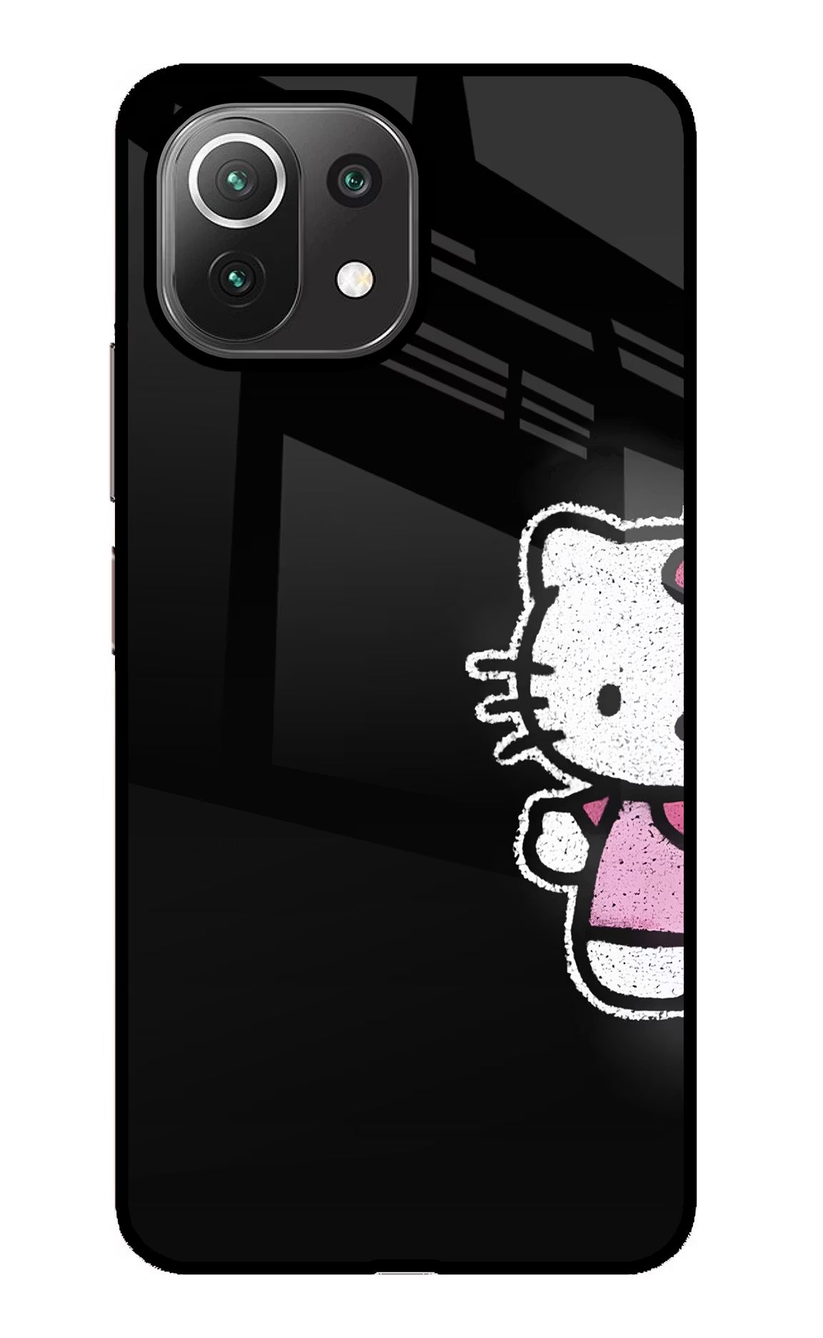 Kitty Charm Mi 11 Lite Glass Case Back Cover by Casekaro