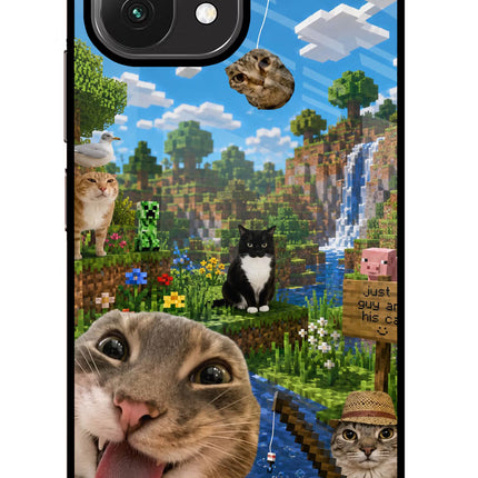 Minecraft Cat Chaos Mi 11 Lite Glass Case