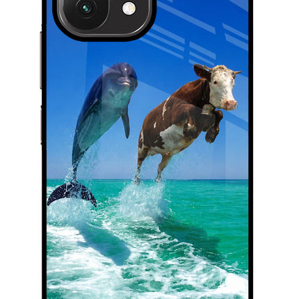 Dolphin vs Cow Mi 11 Lite Glass Case