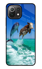 Dolphin vs Cow Mi 11 Lite Glass Case