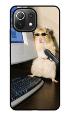 Hacker Hamster Mi 11 Lite Glass Case