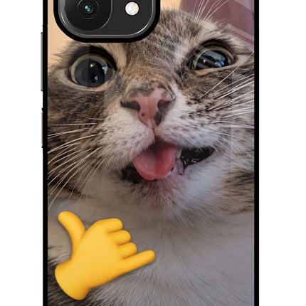 Silly Cat Call Mi 11 Lite Glass Case