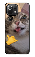 Silly Cat Call Mi 11 Lite Glass Case